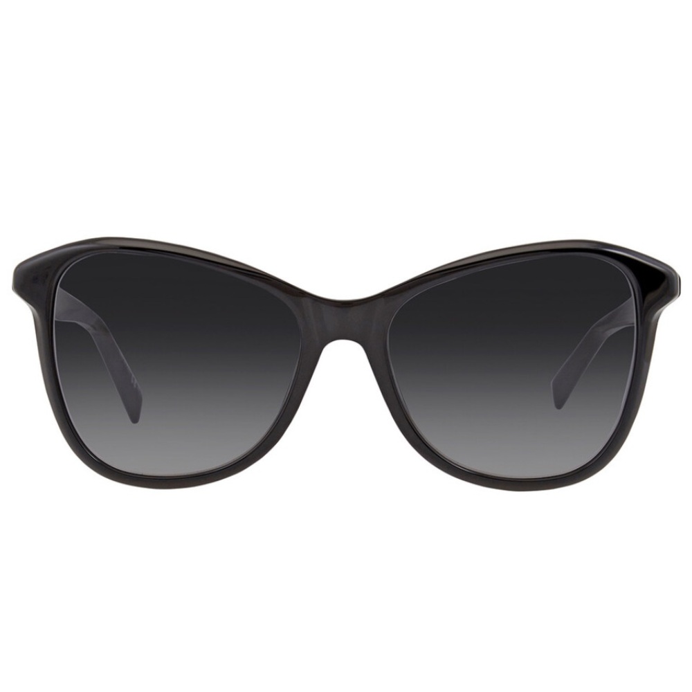 Givenchy Black Frame Sunglasses with Gradient Gray Lenses. New